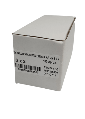 TORNILLO VOLC PTA BROCA AP ZN 6 x 2