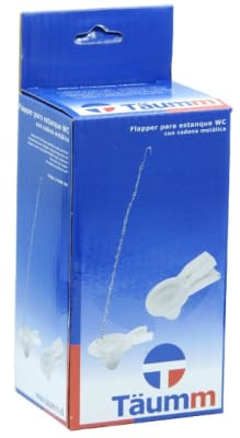 Flapper transparente cadena metalica Taumm