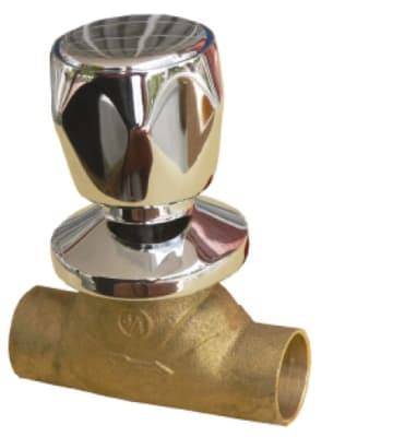 LLAVE PASO SO CAMPANA CROMADA 1/2