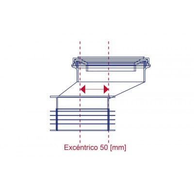 Manguito WC excéntrico