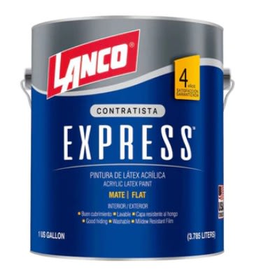 Latex acrilico mate Express Lanco 1 gl