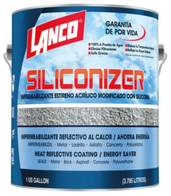 Sellador techos Siliconizer gris 1 gl
