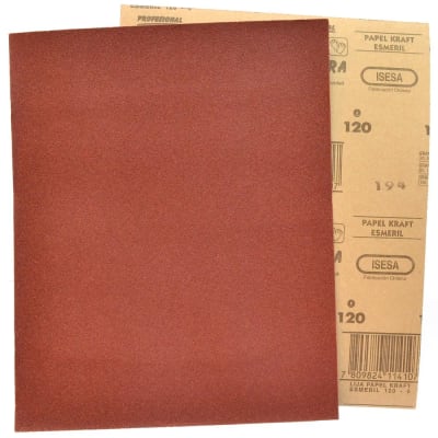 Pliego lija madera kraft G 120