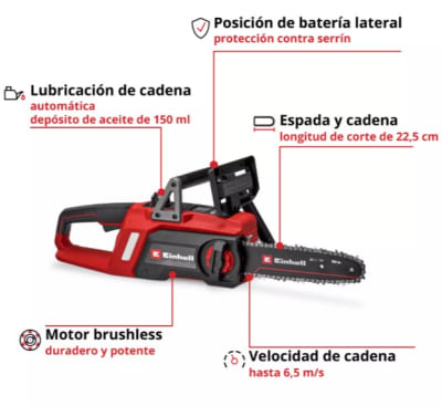 Sierra inalámbrica Einhell G-LC 18/25 LIBL-solo