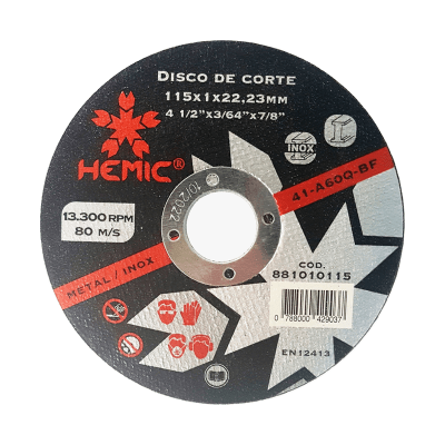 Disco corte inox 4,5 pulg x 1 mm