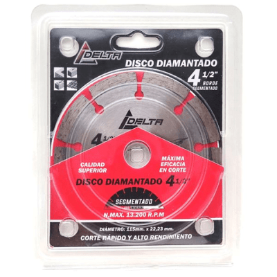 Disco diamantado 4,5 pulg segmentado