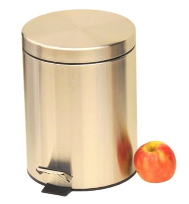 Basurero acero inox, 5 lts
