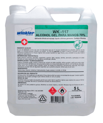 Alcohol Gel bidon 5 litros