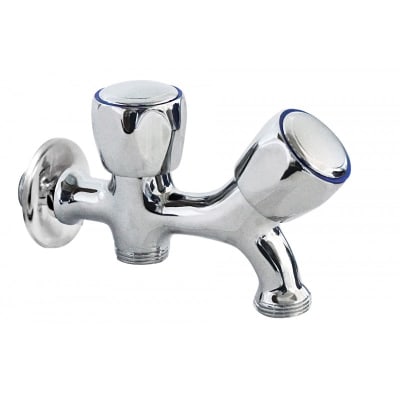Llave doble lavadora / lavadero