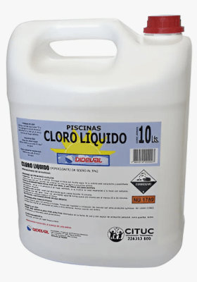 Cloro liquido 10 lts