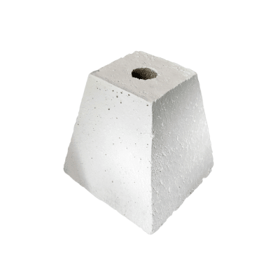 Base concreto para mástil bandera