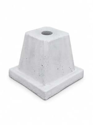 Base concreto para mástil bandera