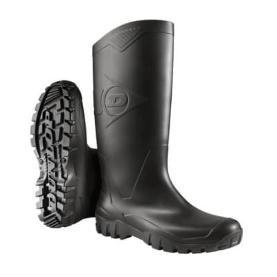 Botas goma negra par
