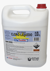 Cloro liquido 10 lts