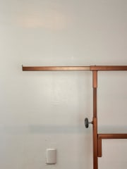 BARRA EXTENSIBLE COBRE PARA PERCHERO (EL PAR)