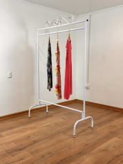 PERCHERO DESMONTABLE FORJADO SIMPLE BLANCO