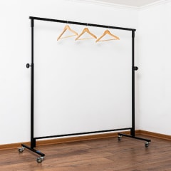 PERCHERO DESMONTABLE REGULABLE SIMPLE NEGRO