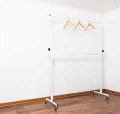 PERCHERO DESMONTABLE DOBLE BARRA BLANCO