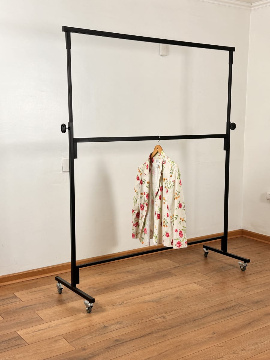 PERCHERO DESMONTABLE DOBLE BARRA NEGRO2