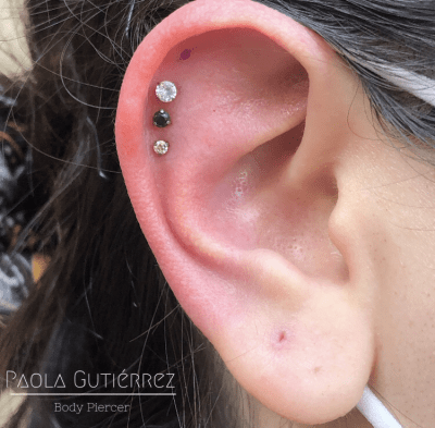 Zirconia prong set 3 garras blanco