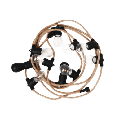 Guirnalda luces + parlantes