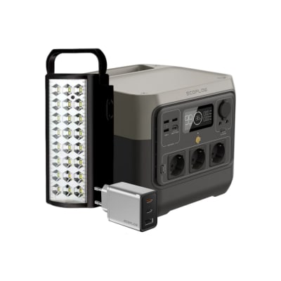 River Pro 2 + Luz de emergencia + Cargador multipuerto USB