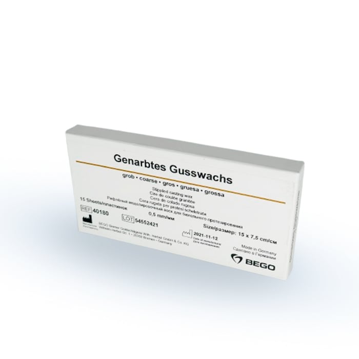 CERA PARA COLADO RUGOSA GRUESA 0.5 MM - BEGO1