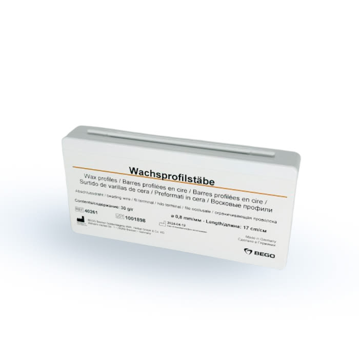 SURTIDO DE VARILLAS DE CERA 0.8 MM - BEGO1