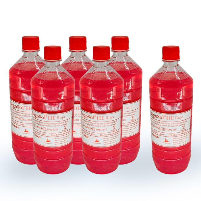 PROMOCIÓN 6 LITROS DE BEGOSOL HE ROJO BOTELLA 1 LITRO - BEGO1