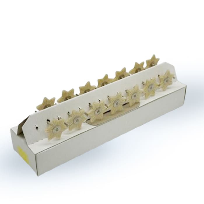CEPILLO HEXAGONAL PELO DE CABRA BLANCO 19 MM UNIDAD - BREDENT1