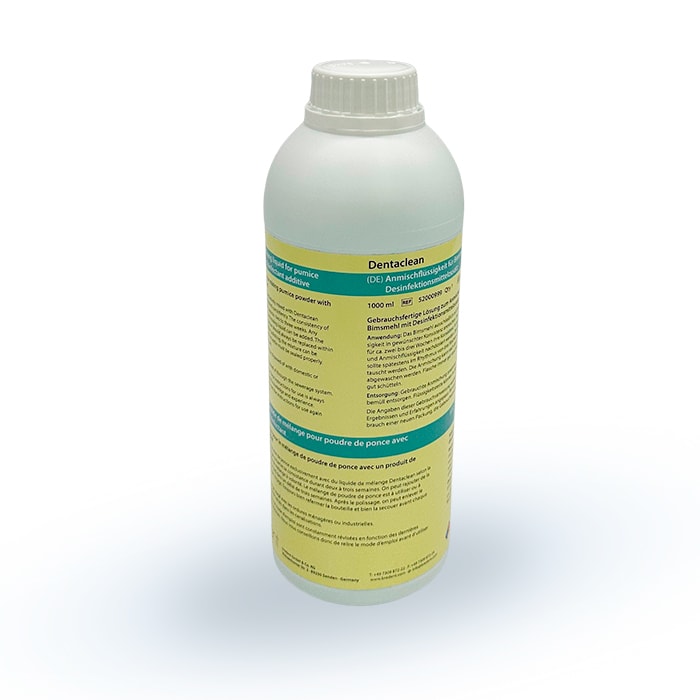 DENTACLEAN MEZCLA PARA POLVO DE PIEDRA POMEZ BOTELLA 1 LT - BREDENT1