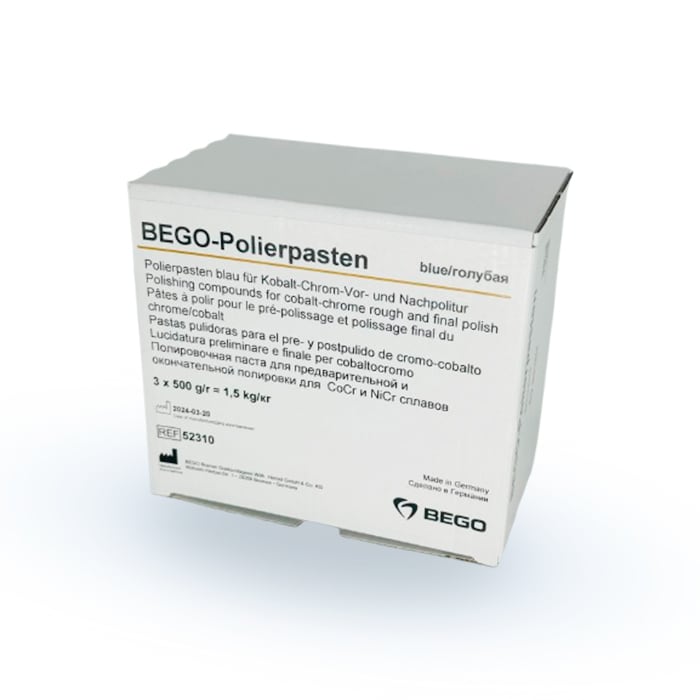 PASTA DE PULIDO CR-CO COLOR AZUL CAJA DE 3 POMOS 1.5 KG - BEGO1