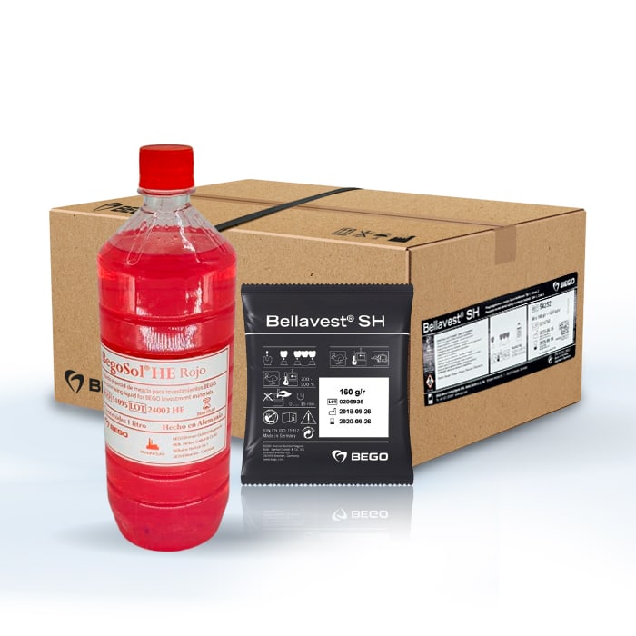 PROMOCIÓN 1 CAJA DE INVESTIMENTO BELLAVEST SH 12.8 KG + 1 BEGOSOL HE ROJO BOTELLA 1 LITRO1