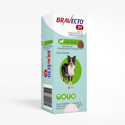 BRAVECTO 1M COMPRIMIDO PARA PERROS 10 A 20 KG