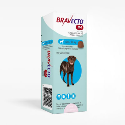 BRAVECTO 1M COMPRIMIDO PARA PERROS 20 A 40 KG