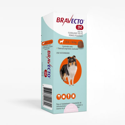 BRAVECTO 1M COMPRIMIDO PARA PERROS 4.5 A 10 KG
