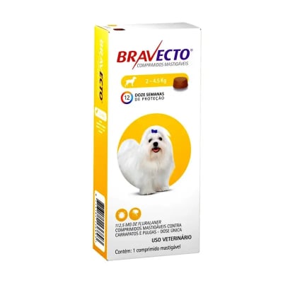 BRAVECTO COMPRIMIDO PARA PERROS 2 A 4.5 KG