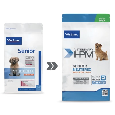 VIRBAC HPM SENIOR NEUTERED DOG SMALL & TOY