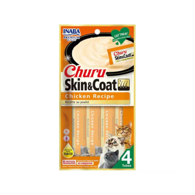 CHURU GATO SKIN & COAT POLLO