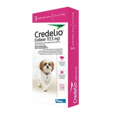 CREDELIO 2.5-5.5 KG 3 COMPRIMIDOS