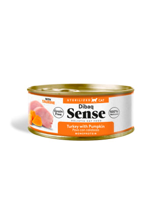 DIBAQ SENSE LATA PAVO CON CALABAZA PARA GATOS