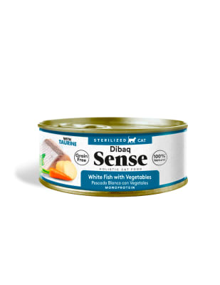 DIBAQ SENSE LATA PESCADO BLANCO CON VEGETALES PARA GATOS