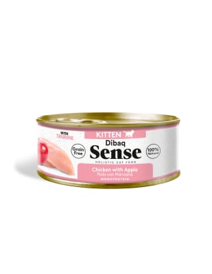 DIBAQ SENSE LATA POLLO CON MANZANA PARA GATITOS