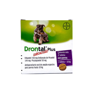 DRONTAL PLUS SABORIZADO PARA PERROS HASTA 10 KG