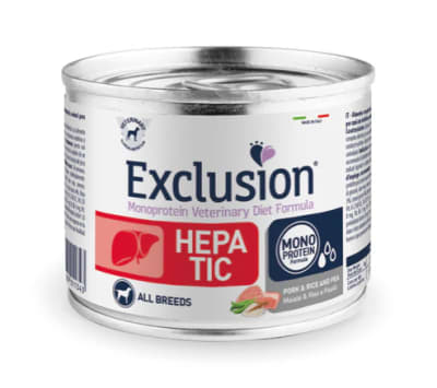 EXCLUSION MONOPROTEINA HEPATIC LATA PERRO CERDO Y SORGO