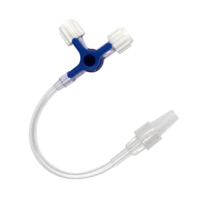 ALARGADOR/ EXTENSOR VENOSO 10 CM CON LLAVE DE TRES PASOS