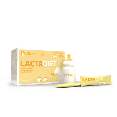 LACTADIET SUSTITUTO CON CALOSTRO CON MAMADERA PARA CACHORROS