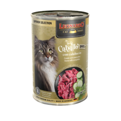 LEONARDO CABALLO PURO CON CALABACIN LATA 400g