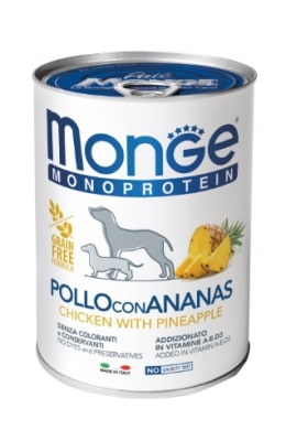 MONGE LATA PERRO MONOPROTEIN POLLO CON PIÑA