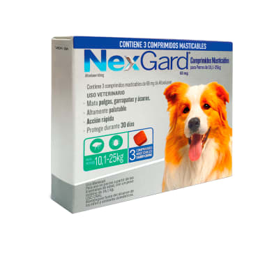 NEXGARD 10.1-25 KG 3 COMPRIMIDOS